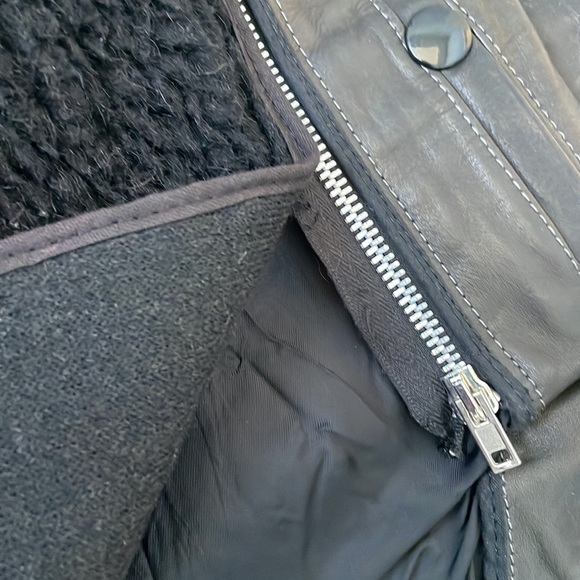 Golden Goose Deluxe Brand - leather jacket with shearling liner - Picture 14 of 14